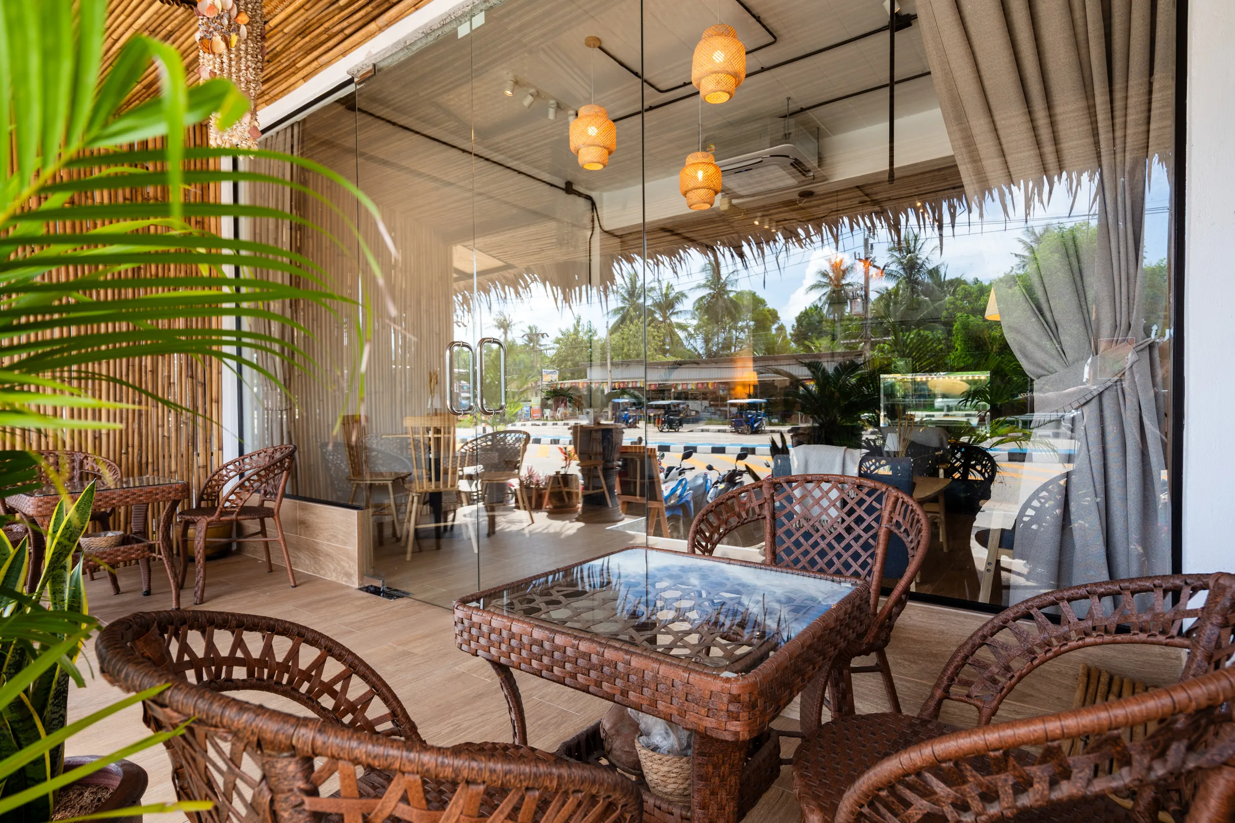 Fika outdoor seating area